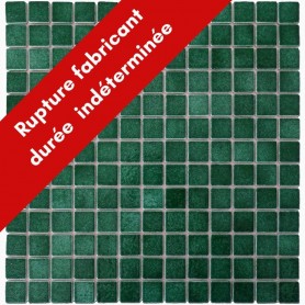Emaux de Briare BUIS vert sapin brillants pour mosaïque 2,5 × 2,5 cm sur filet vendus à la plaque