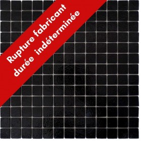 Emaux de Briare PRUNELLE noir brillants pour mosaïque 2,5 × 2,5 cm au m2 vendus par boîte de 9 plaques