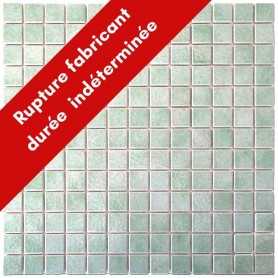 Emaux de Briare LOTUS vert d’eau brillants pour mosaïque 2,5 × 2,5 cm au m2 vendus par boîte de 9 plaques