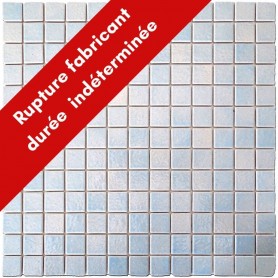 Emaux de Briare ÉCUME bleu clair brillants pour mosaïque 2,5 × 2,5 cm au m2 vendus par boîte de 9 plaques