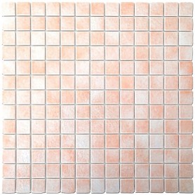 Emaux de Briare PÉTALE rose pâle brillants pour mosaïque 2,5 × 2,5 cm au m2 vendus par boîte de 9 plaques