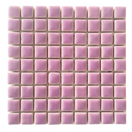 Mini-porcelaine 1 × 1 cm couleur LILAS violet pour mosaïque vendue à la plaque