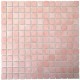 Emaux de Briare couleur CAMÉLIA rose layette brillants pour mosaïque 2,5 × 2,5 cm au m2 vendus par boîte de 9 plaques