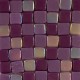 Micro Pâte de verre espagnole violet PRUNE 8 x 8 mm