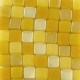 Micro Pâte de verre espagnole jaune JONQUILLE 8 x 8 mm 