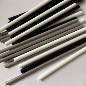Sticks de verre opaque CAMAÏEU BLANC GRIS ET NOIR déclassées 100 g