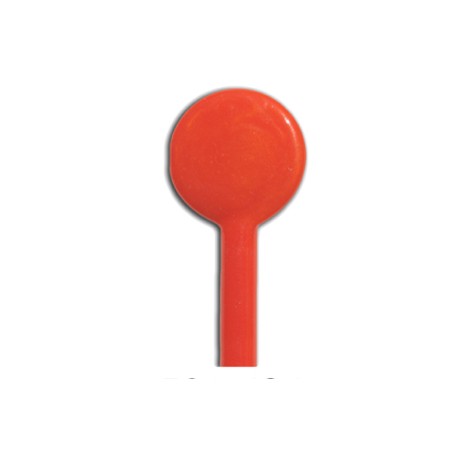 Sticks de verre ROSSO CAROTA orange Effetre Murano 20 cm de long et 5-6 mm de diamètre