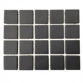 Emaux de Briare Mazurka couleur LAVE gris anthracite mats pour mosaïque 2,5 × 2,5 cm vendus sur filet