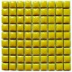 Mini-porcelaine 1 × 1 cm couleur CITRON jaune vif pour mosaïque vendue à la plaque