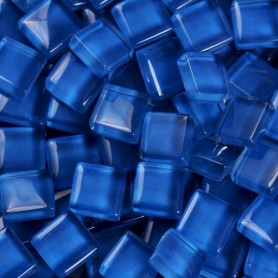 Pâtes de verre translucides Bleuet bleu 1 × 1 cm