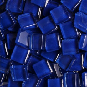 Pâtes de verre translucides Outremer bleu foncé 1 × 1 cm