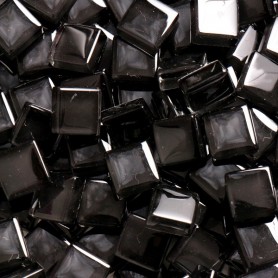 Pâtes de verre translucides Caviar noir 1 × 1 cm