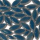 Céramiques Pétales BOURRACHE bleu foncé émaillées pour mosaïque mélange de 2 tailles