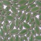 Céramiques Pétales LOTUS vert tendre émaillées pour mosaïque mélange de 2 tailles