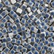 Micro-porcelaine 5 × 5 mm couleur AZUR bleu pour mosaïque
