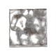 Pâte de verre OR BLANC martelé pour mosaïque 2 × 2 cm