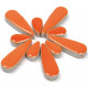 Céramiques Gouttes d’eau CAPUCINE orange émaillées pour mosaïque mélange de 2 tailles vues de profil