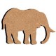 Mini support Bois forme de Éléphant pour Mosaïque 14 cm