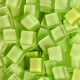 Pâtes de verre translucides Carambole vert 1 × 1 cm