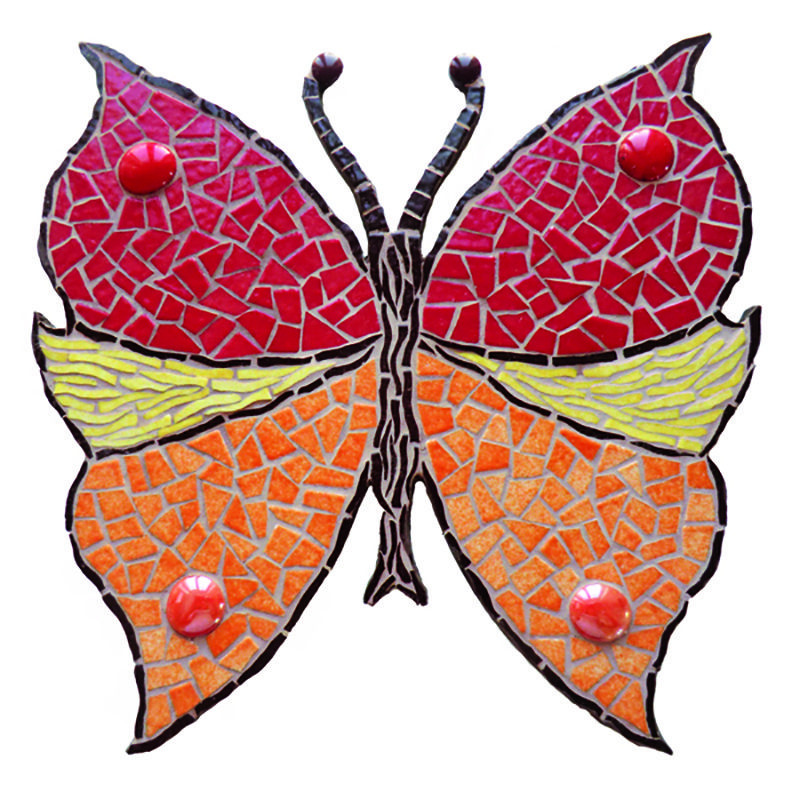 Support Bois Papillon à Décorer en Mosaïque
