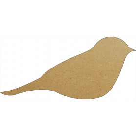 Support en Bois Forme d’Oiseau Stylisé pour Mosaïque 26 cm