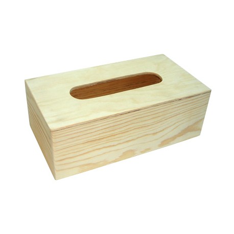 Boîte à mouchoirs en bois rectangle pour mosaïque 25 × 13,5 × 9 cm