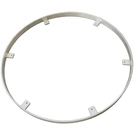 Cerclage en aluminium inoxydable et ultra-léger pour table bistrot ronde 70 cm de diamètre