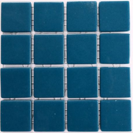 Emaux 24 Bleu 2,35 × 2,35 cm vendus à la mini-plaque de 16 carreaux