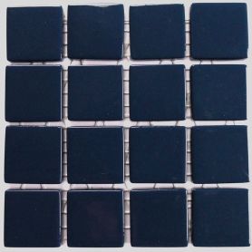 Emaux 24 Bleu marine 2,35 × 2,35 cm vendus à la mini-plaque de 16 carreaux