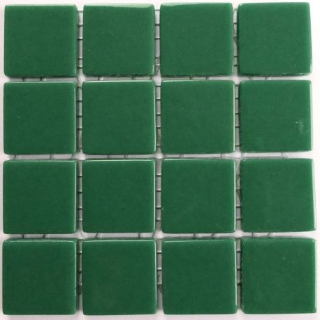 Emaux 24 Vert 2,35 × 2,35 cm vendus à la mini-plaque de 16 carreaux