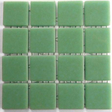 Emaux 24 Vert pâle 2,35 × 2,35 cm vendus à la mini-plaque de 16 carreaux