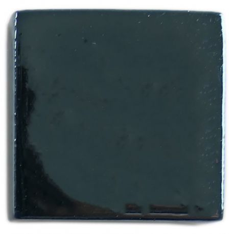 Emaux de Briare métallisés couleur CHROME bleu pour mosaïque 2,5 × 2,5 cm vue de biais