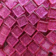 Pâtes de verre pailletées GRENAT rose 1 × 1 cm vendues par 100 g, 300 g et 600 g