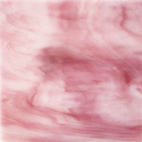 Plaque de verre FRAMBOISE rose foncé 18 x 18 cm