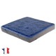Emaux de Briare CARAÏBES bleu foncé brillants pour mosaïque 2,5 × 2,5 cm sur filet vendus à la plaque