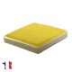 Emaux de Briare GENÊT jaune soleil brillants pour mosaïque 2,5 × 2,5 cm au m2 vendus par boîte de 9 plaques