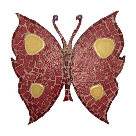 Papillon en mosaïque vendu au profit de l’association Un Arc en Ciel pour Clara 20 €
