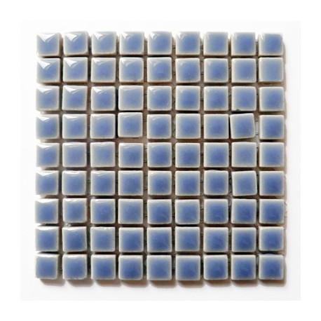 Mini-porcelaine 1 × 1 cm couleur CIEL bleu pour mosaïque vendue à la plaque