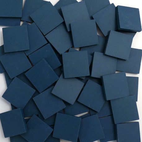 Grès cérame Bleu nuit mat  2 × 2 cm