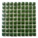Mini-porcelaine 1 × 1 cm couleur MOUSSE vert foncé pour mosaïque vendue à la plaque