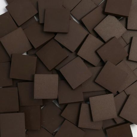 Grès cérame Chocolat mat 2 × 2 cm