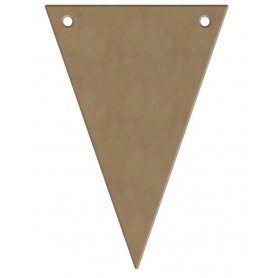 Mini support Bois en forme de Fanion triangle à décorer 14 cm