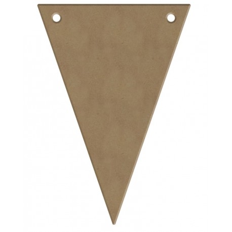 Mini support Bois en forme de Fanion triangle à décorer 14 cm