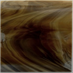 Plaques de verre AMBRE marron foncé 18 × 18 cm