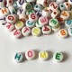 Lettres couleurs pastels pour mosaïque HOME
