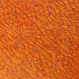 Crackle unie couleur ORANGE 15 × 20 cm