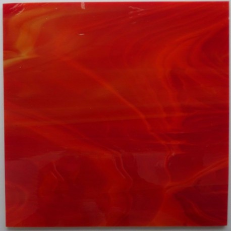 Plaque de verre CERISE 18 × 18 cm