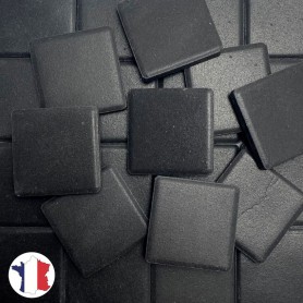 Emaux de Briare Mazurka couleur ONYX noir mats pour mosaïque 2,5 × 2,5 cm vendus sur filet